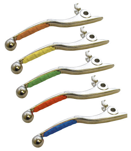 Levers with Rubber Insert - Orange
